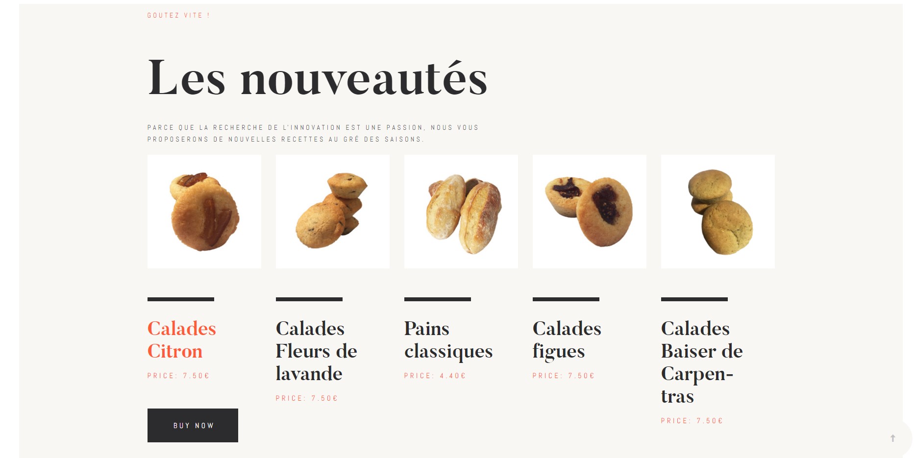 site web boulangerie